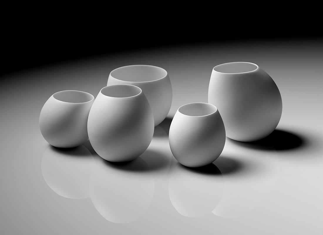 Composition of Curves #7, porcelain, dimensions variable, 2013