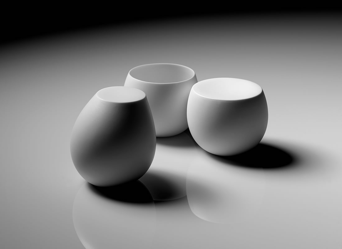 Composition of Curves #2, porcelain, dimensions variable, 2013