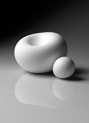 Encounter #1, 2 pak polyurethane, ceramic, approximate dimensions 500 × 500 × 500mm, 2008