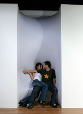 Achromatic Wrap, Lycra, MDF, foam, 9000 × 3000 × 1500mm, 2005
